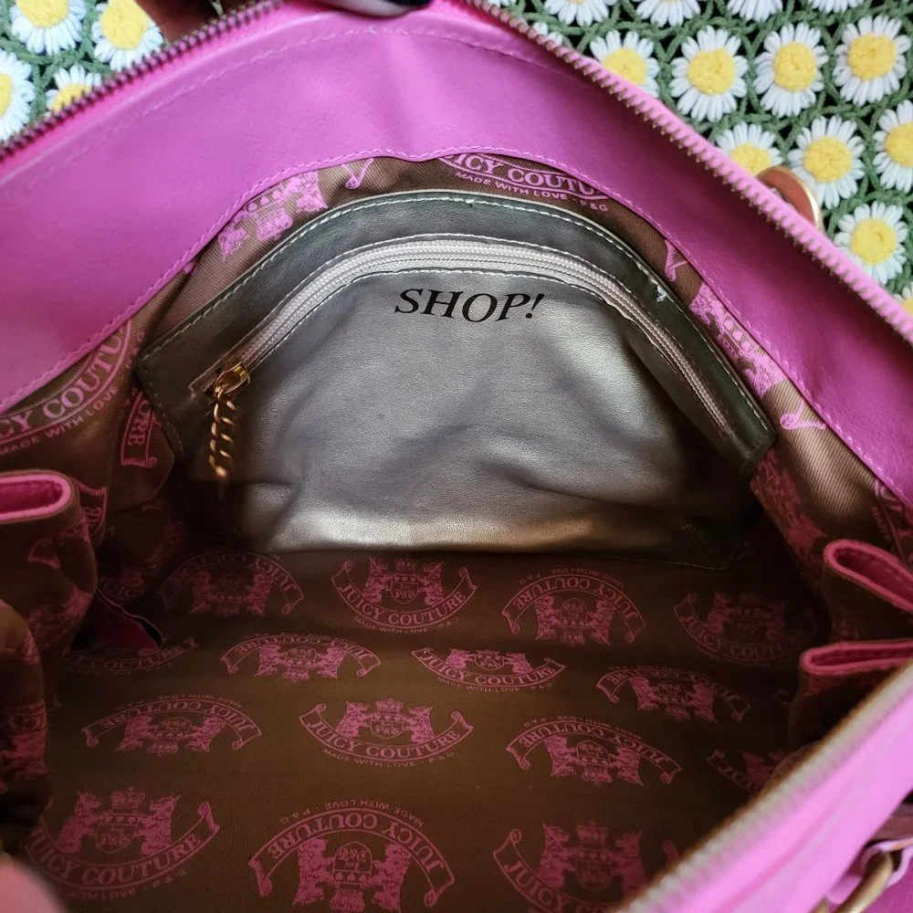 Juicy Couture Pink Leather Large Bag - Picture 12 of 16